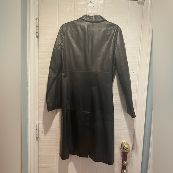 Kenneth Cole Black Leather Jacket -Size Medium GUC - Picture 11 of 11